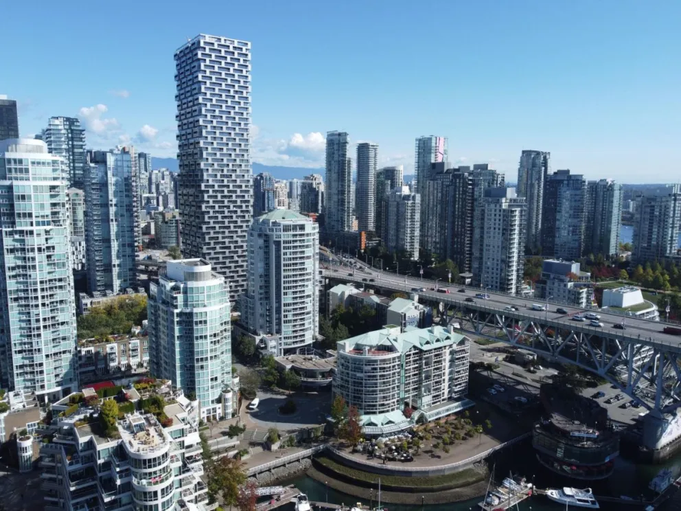 Imagen panorámica de los rascacielos en Vancouver. Foto: EFE.