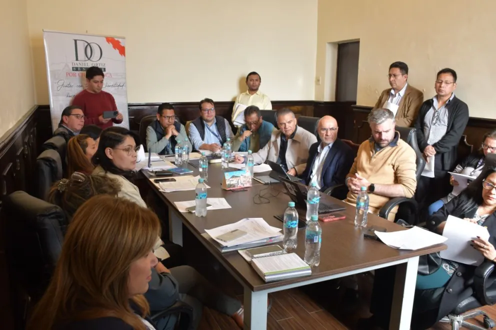 La sesión de la Comisión de Constitución de la Cámara de Senadores. Foto: Cámara de Senadores.
