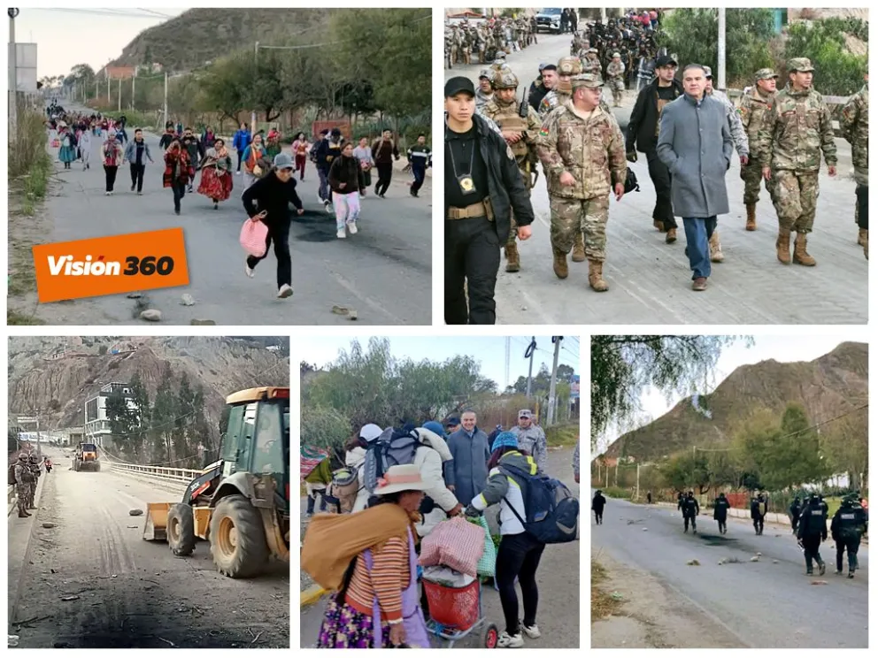 El operativo está liderado por el ministro de Defensa, Ernesto Justiniano. Fotos: Armada. Montaje: Visión 360 