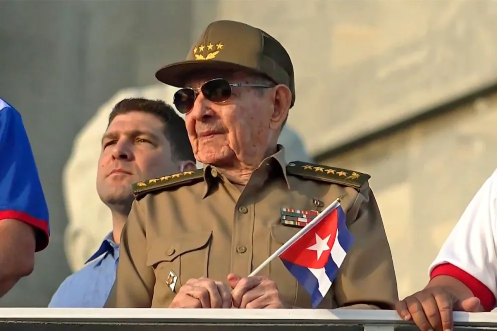 Captura de video de el expresidente Raúl Castro. Video: EFE