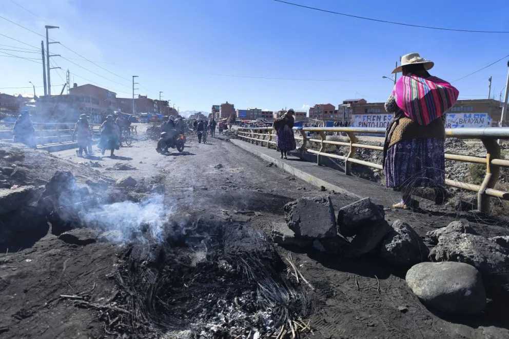 Una vista de un punto de bloqueo. Foto: APG 