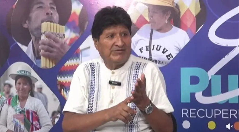 Evo Morales en RKC, este martes 9 de junio de 2026. Foto: Captura depantalla