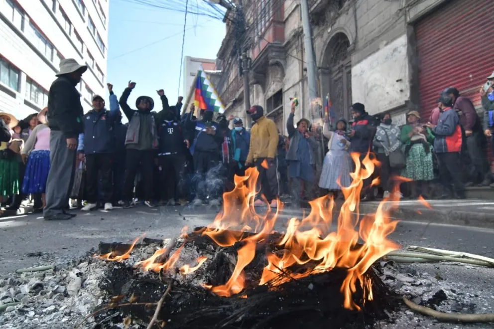 Bolivia vive 40 días de convulsión social. Foto APG