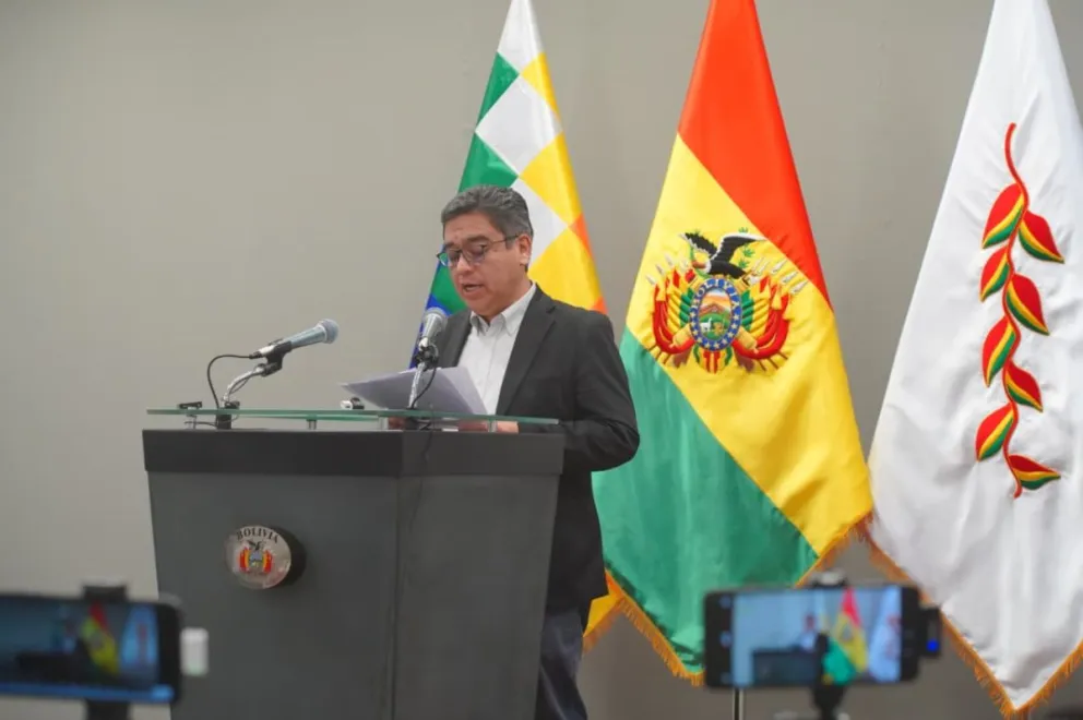 El vocero presidencial, José Luis Gálvez. Foto APG