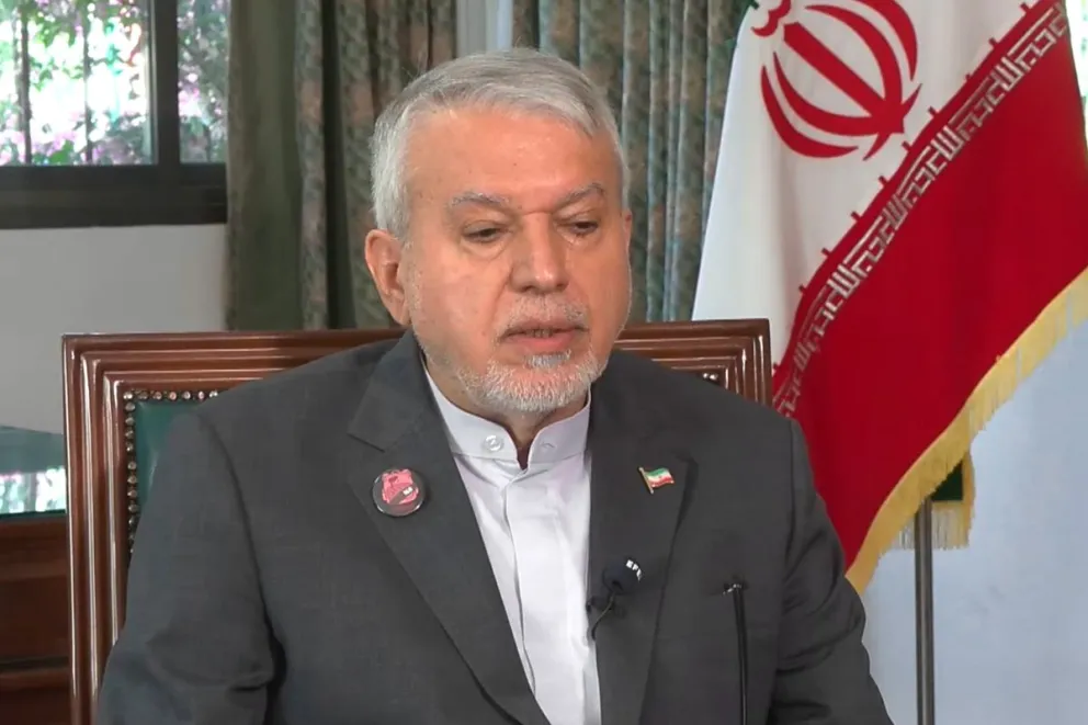 El ministro iraní de Patrimonio Cultural, Turismo y Artesanía, Reza Salehi Amiri, consideró este viernes en una entrevista con EFE. Captura de video: EFE
