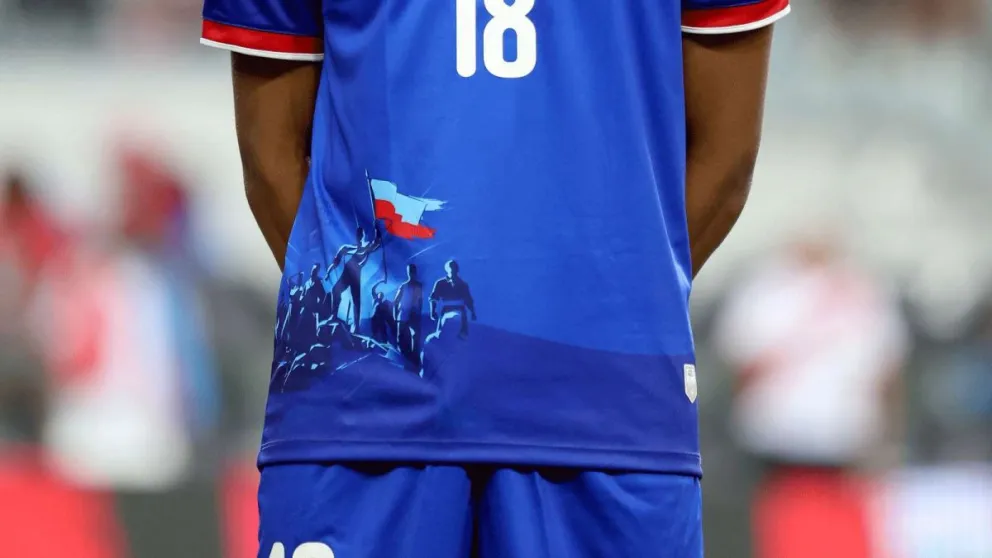 La camiseta de Haití con su diseño especial. Foto: Redes Sociales.