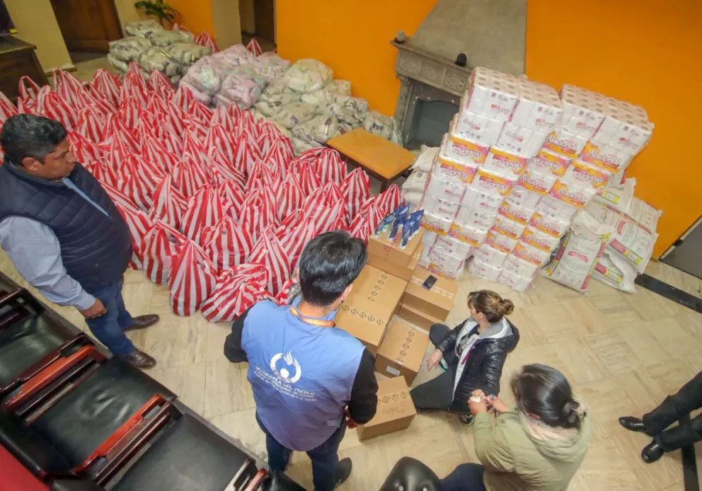 El lote entregado a la Defensoría y la Cruz Roja. Foto: Oficina de la Primera Dama