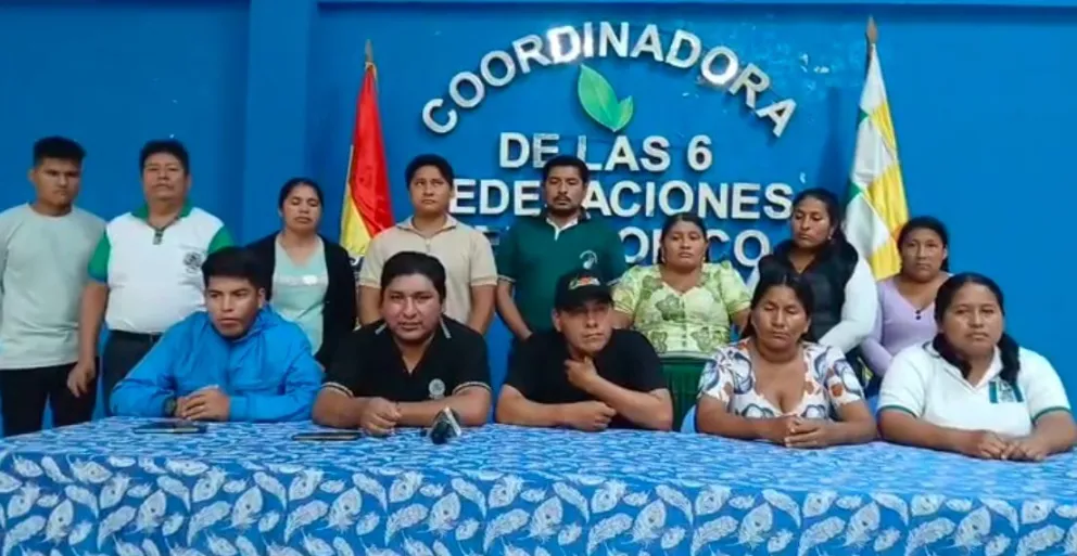 Los evistas en conferencia de prensa este sábado. Foto: Captura de video 