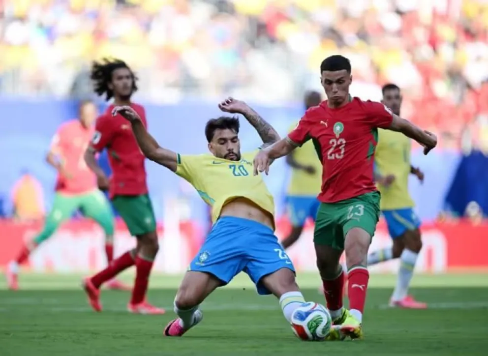 La Canarinha no pudo con el seleccionado de Marruecos. Foto. FIFA