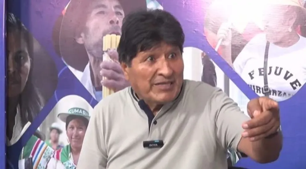 Evo Morales en RKC este domingo 14 de junio de 2026. Foto: Captura de pantalla