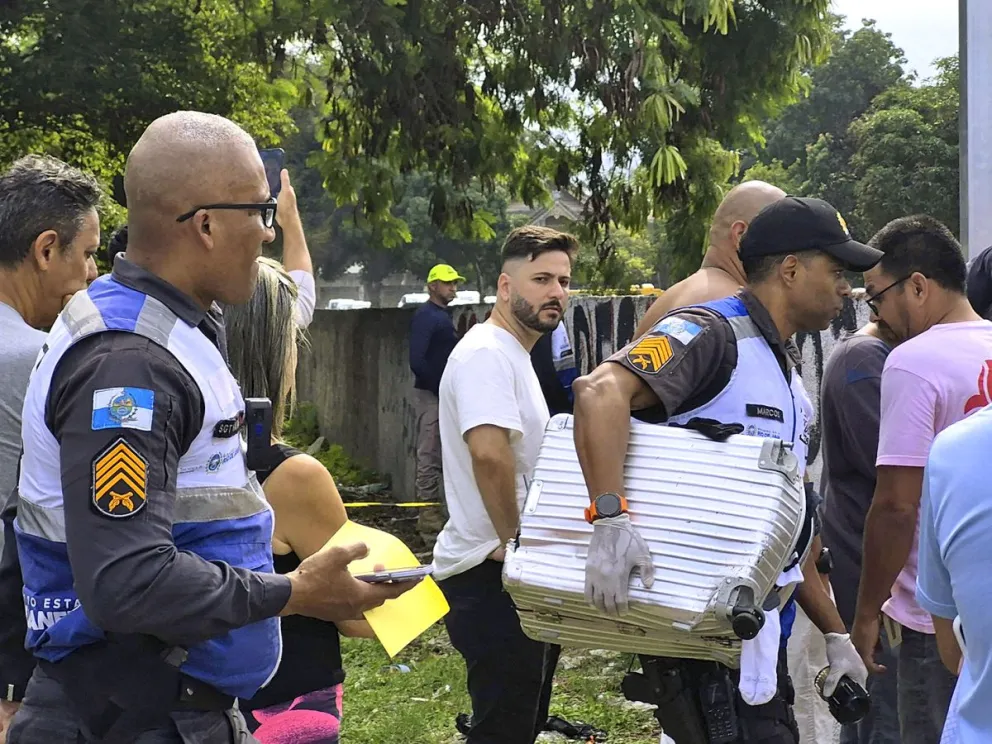 Lugar donde ocurrió el accidente de dos helicópteros en el barrio Recreio dos Bandeirantes, en Río de Janeiro (Brasil). Foto: EFE