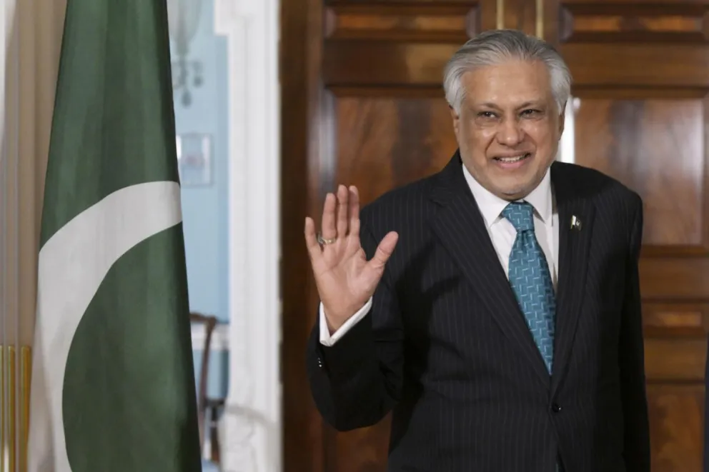 El ministro de Asuntos Exteriores de Pakistán, Ishaq Dar. Foto: EFE  