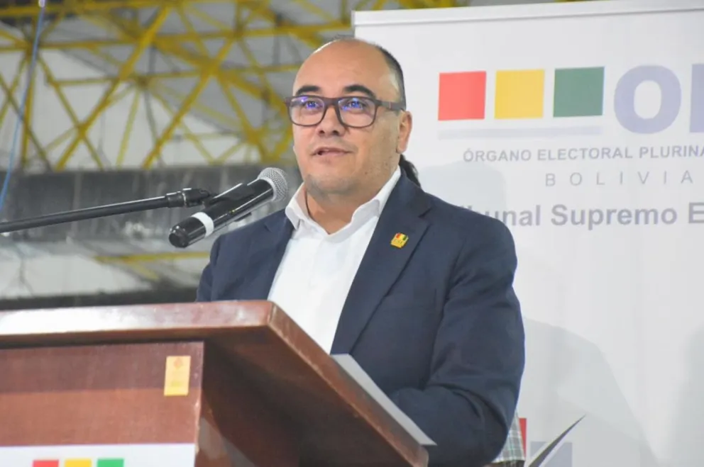 El presidente del TSE, Gustavo Ávila, en una anterior oportunidad. Foto: TSE 