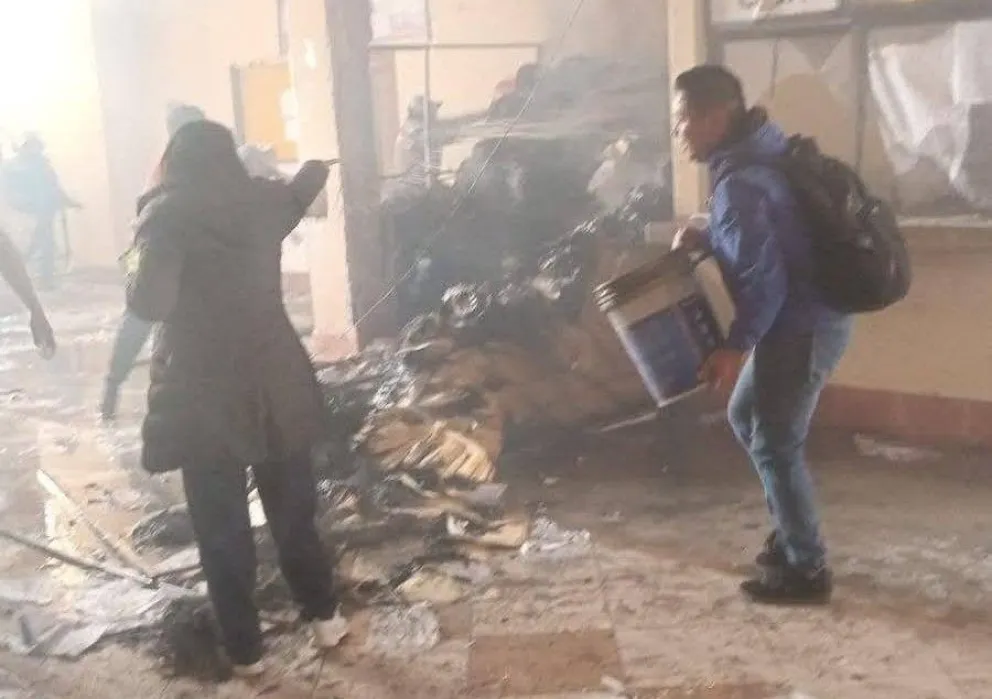 El hecho ocurrió en el Distrito 8 de El Alto. Foto: RRSS de Roberto Quispe 