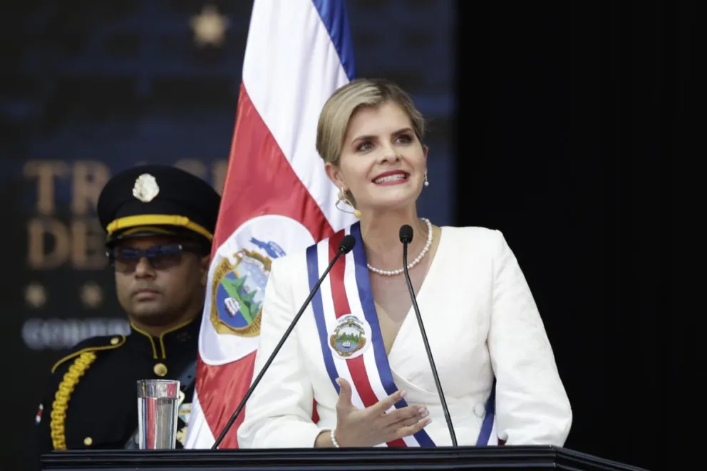 La presidenta de Costa Rica, Laura Fernández. 