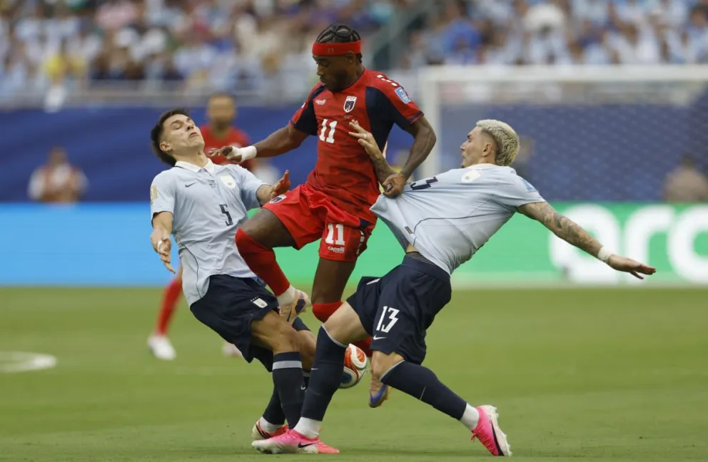 Incidencia del partido entre Uruguay y Cabo Verde que se jugó en Miami. Foto: EFE