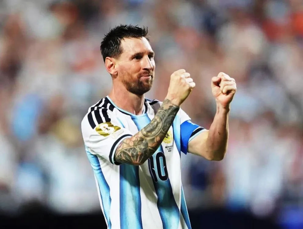 La celebración del argentino al anotar su gol 17. Foto: ED