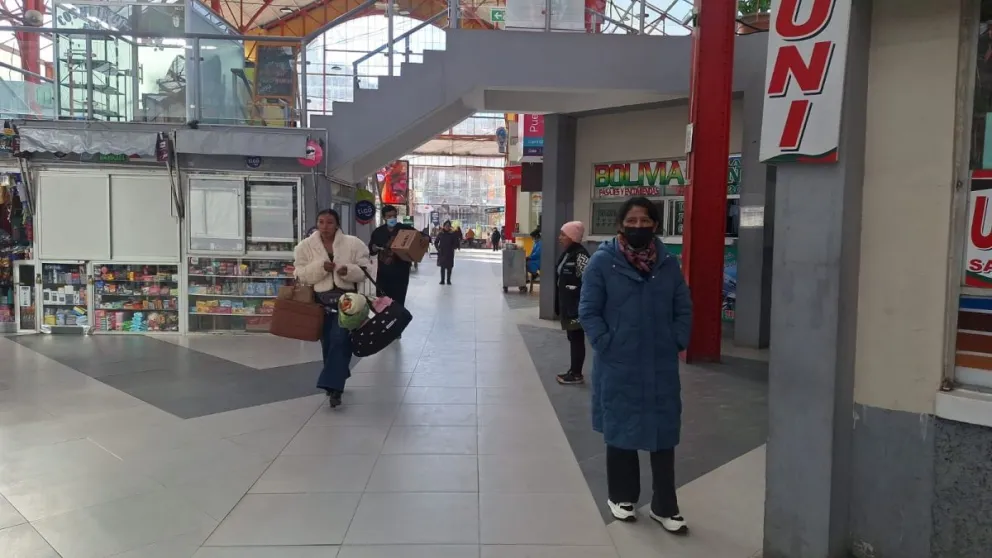 La Terminal de Buses de La Paz, este martes. Foto: Visión 360 