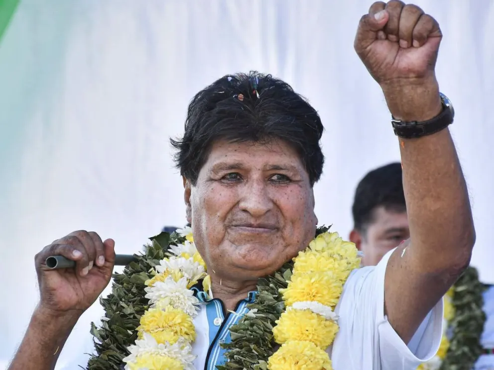 El expresidente Evo Morales en una de sus últimas apariciones. Foto: RKC