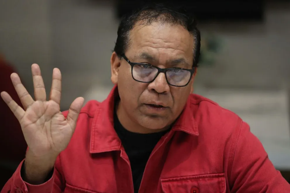 El candidato izquierdista a la presidencia de Perú Roberto Sánchez. Foto: EFE