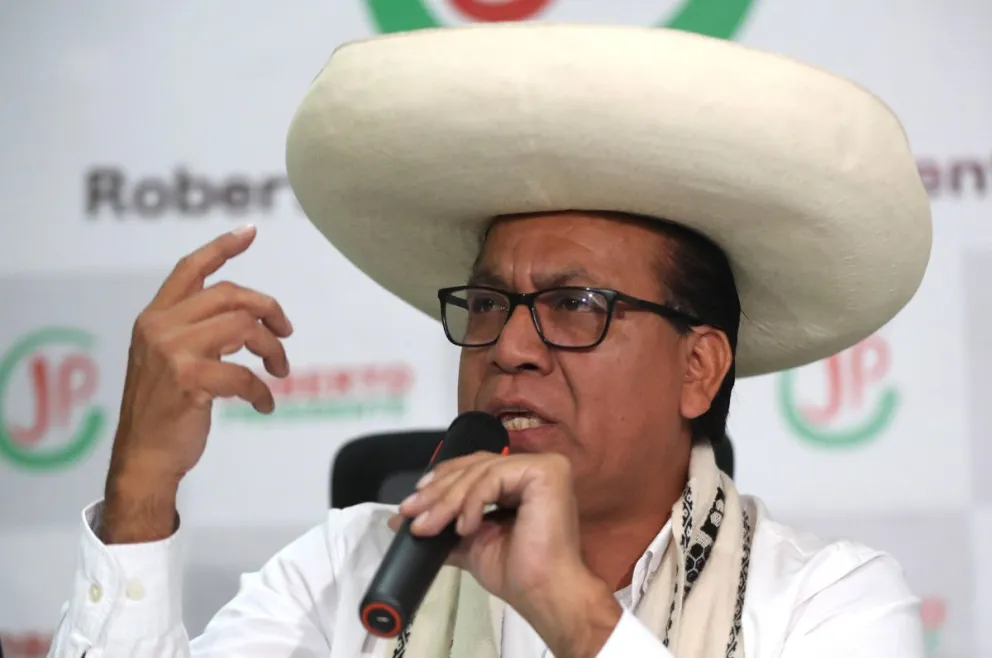 El candidato izquierdista a la Presidencia de Perú Roberto Sánchez. Foto: EFE