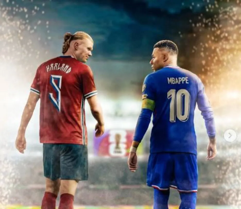 Haaland y Mbappé, la gran atracción del choque entre galos y noruegos. Foto: Instagram