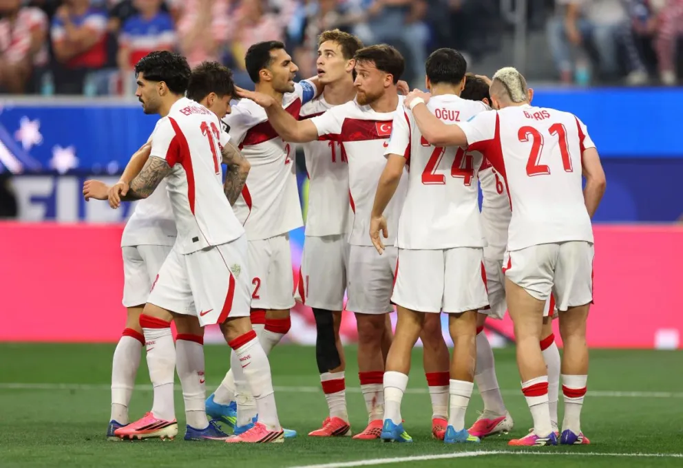 Jugadores de Turquía celebran su triunfo sobre los Estados Unidos. Crédito: FIFA