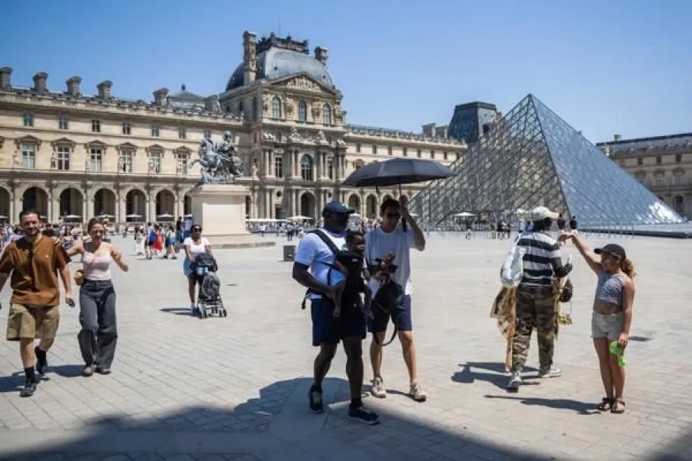 Imagen de la hola de calor en Francia Foto: EFE