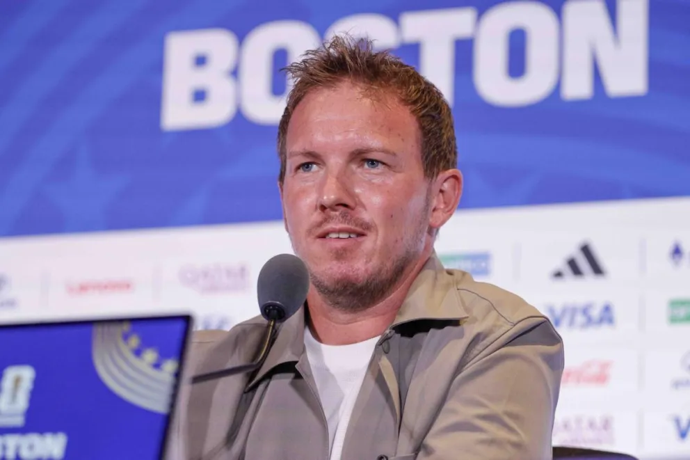 El seleccionador de Alemania, Julian Nagelsmann, en conferencia de prensa. Foto: EFE.