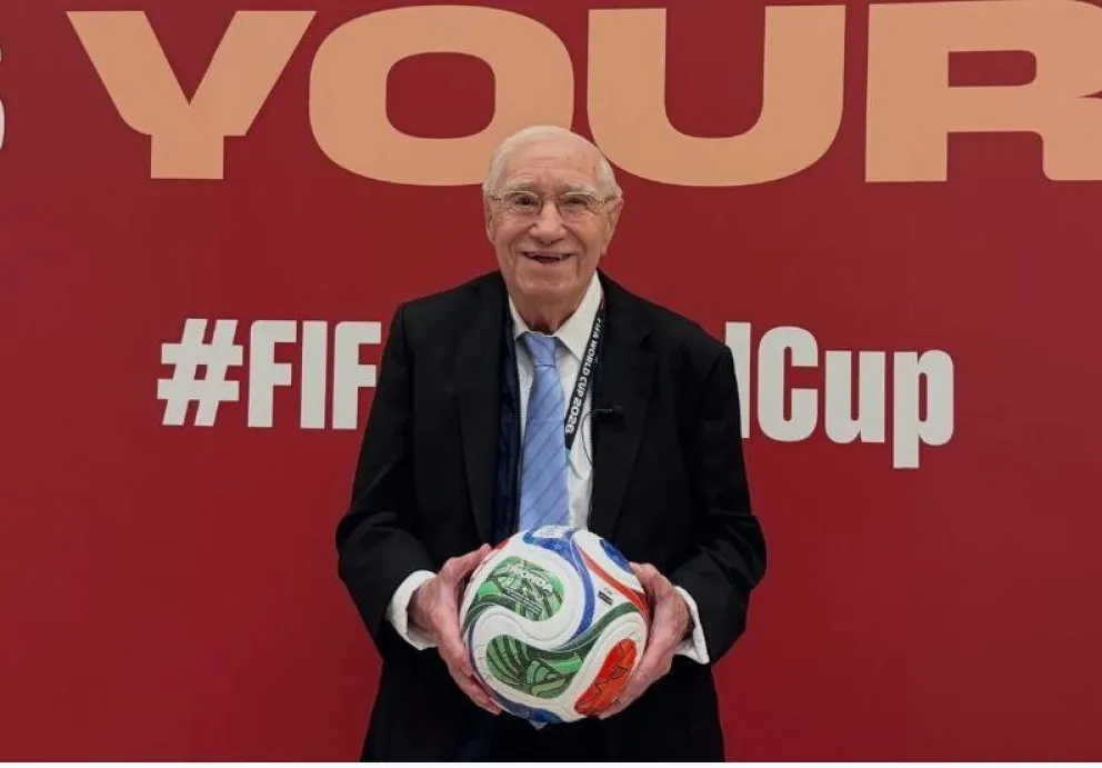 Enrique Macaya Máquez en el centro de prensa de la actual cita mundialista. Foto: FIFA