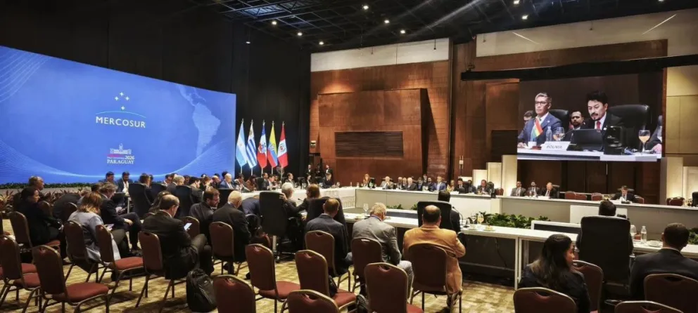 El Encuentro del Mercosur se desarrolla en Paraguay. Foto: Cancillería de Bolivia. 