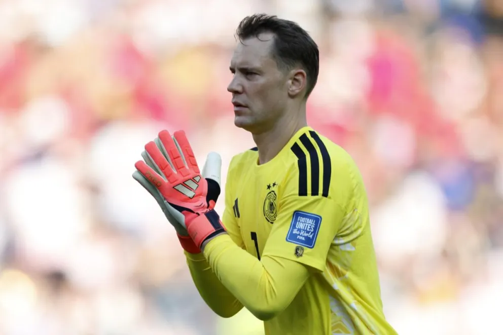 Neuer, durante uno de los partidos del Mundial 2026. Foto: EFE.