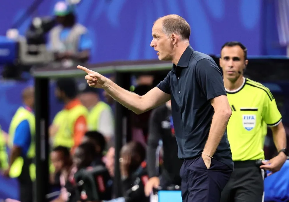 El seleccionador de Inglaterra, Thomas Tuchel, durante un partido mundialista. Foto: EFE.