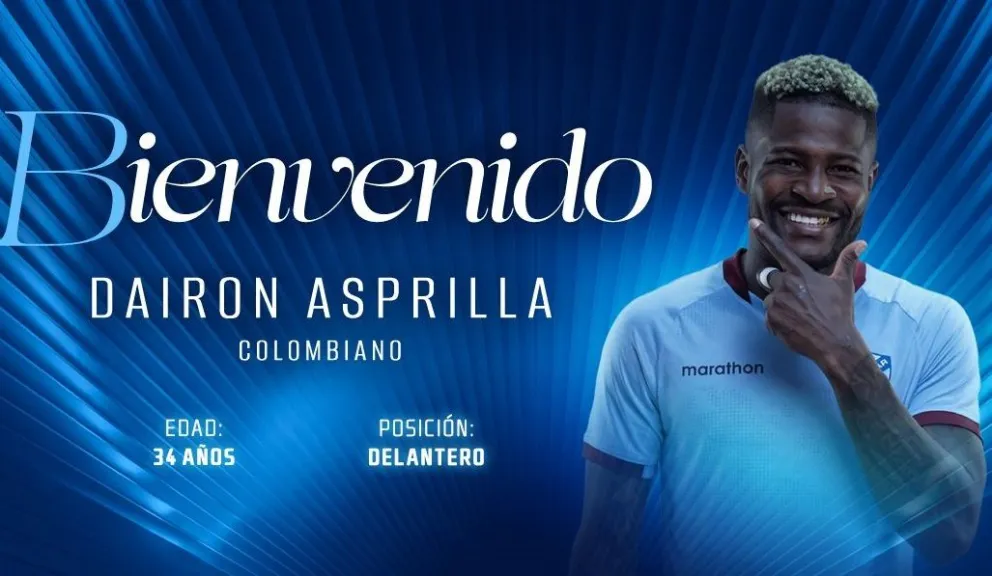 El banner de bienvenida del Club Bolívar.