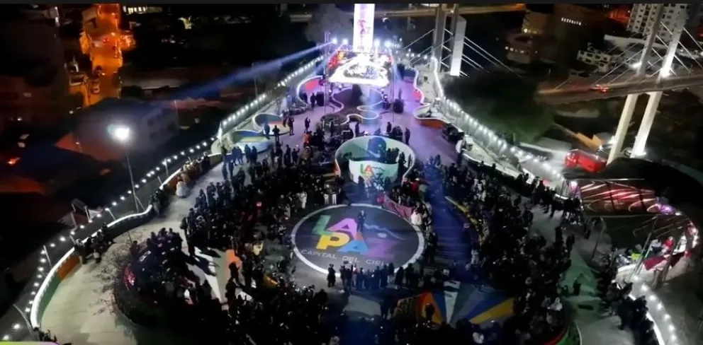Esta noche fue lanzada la marca ciudad: "La Paz ciudad del cielo". Captura de pantalla