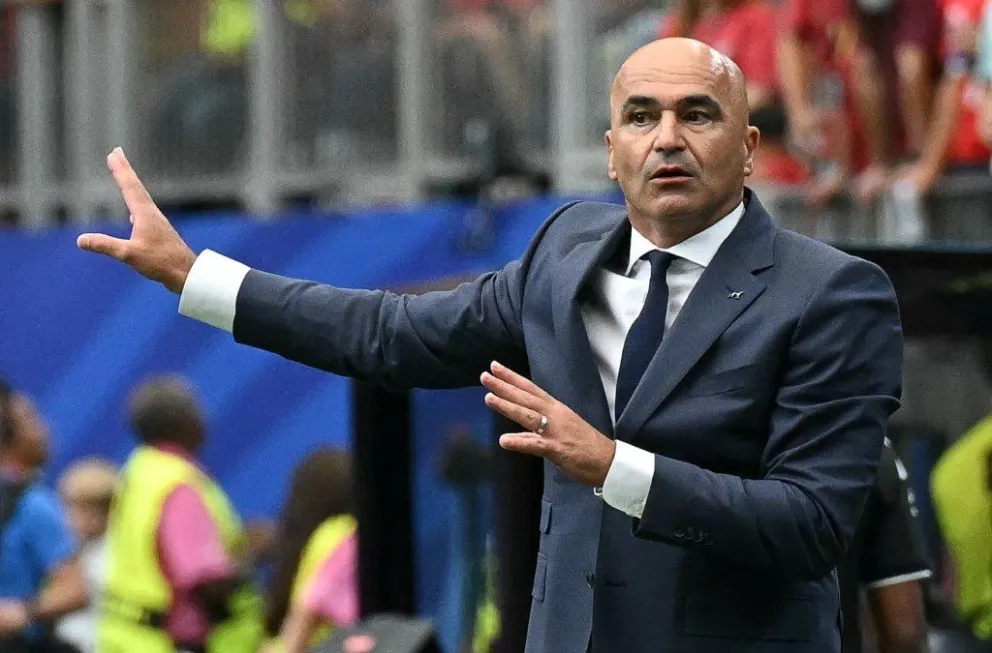 El seleccionador de Portugal, Roberto Martínez, durante un partido. Foto: EFE