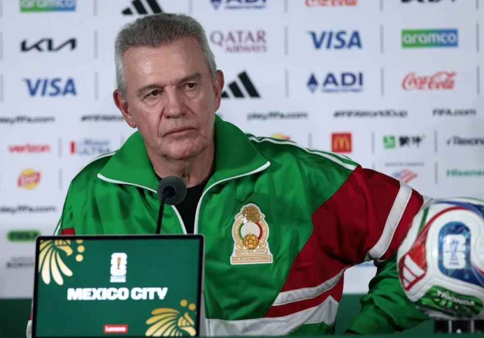  Javier Aguirre, el seleccionador de México, durante la conferencia de prensa. Foto: EFE