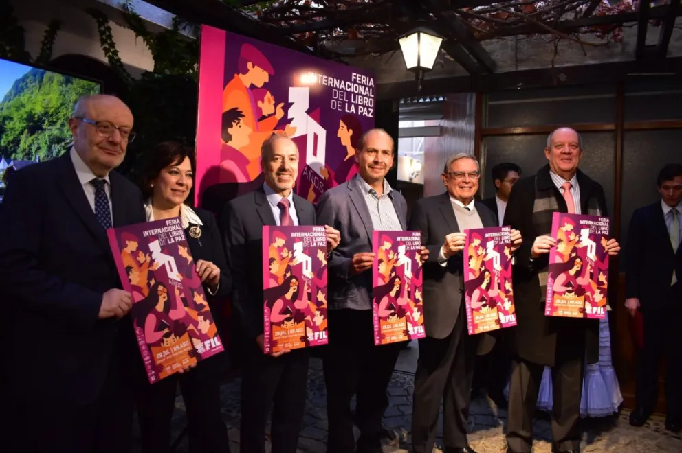 Hoy se realizó el lanzamiento de la Feria Internacional del Libro de La Paz (FILLP). Foto: CDLLP