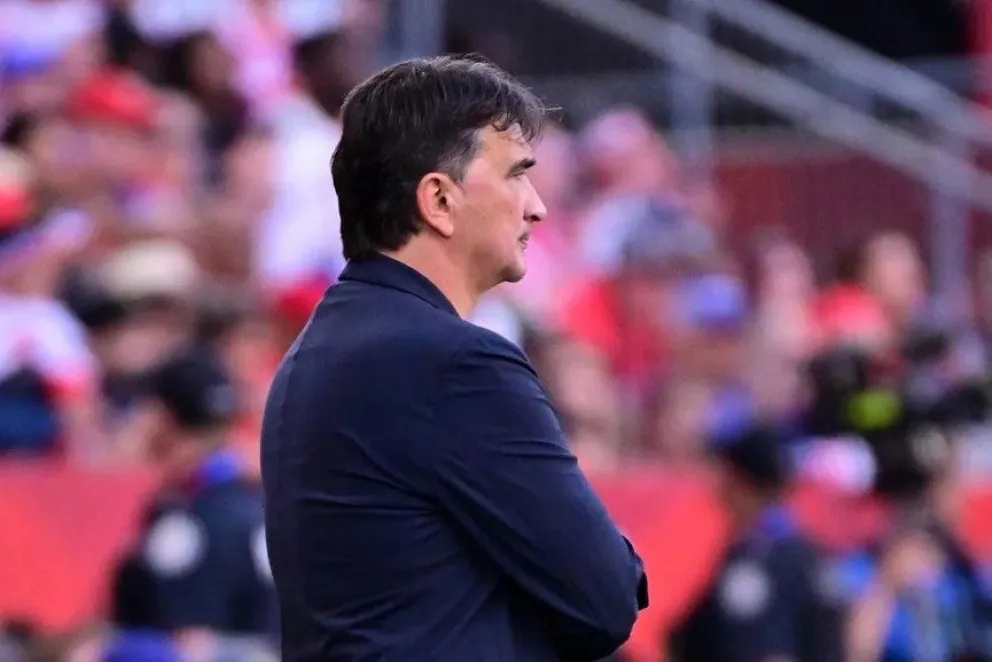 El entrenador Zlatko Dalic, durante uno de los partidos que dirigió a Croacia en el Mundial. Foto: EFE