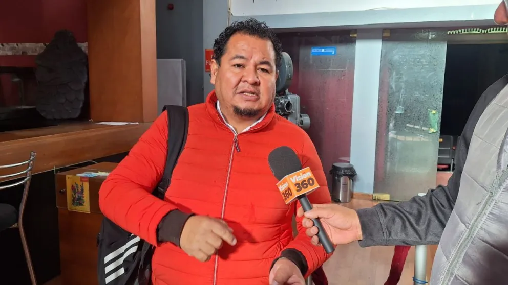 César Gonzales, ejecutivo de la Confederación de Gremiales de Bolivia. Foto: Visión 360 
