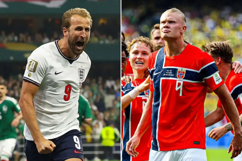 Kane y Haaland, sus selecciones chocarán esta tarde por el tercer boleto a las semifinales. Foto: ADN