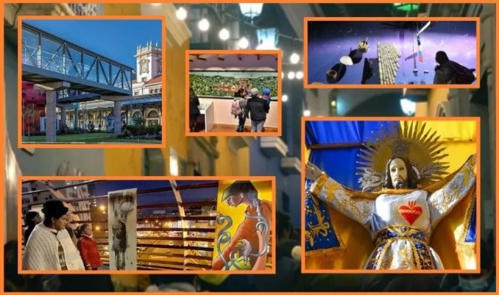 La Larga Noche de Museos se desarrollará este sábado en la ciudad de La Paz. Foto: Composición