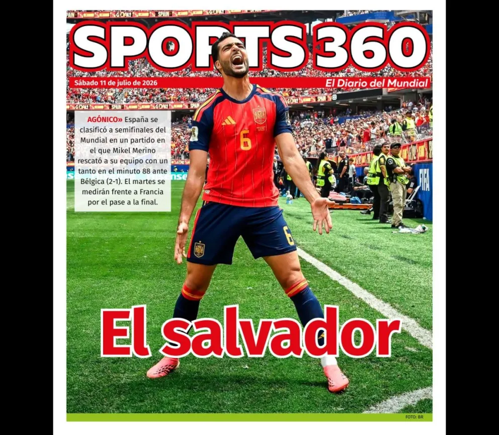Merino celebra el gol del triunfo para España que ahora se medirá con Francia por el boleto a la final. Foto: BR