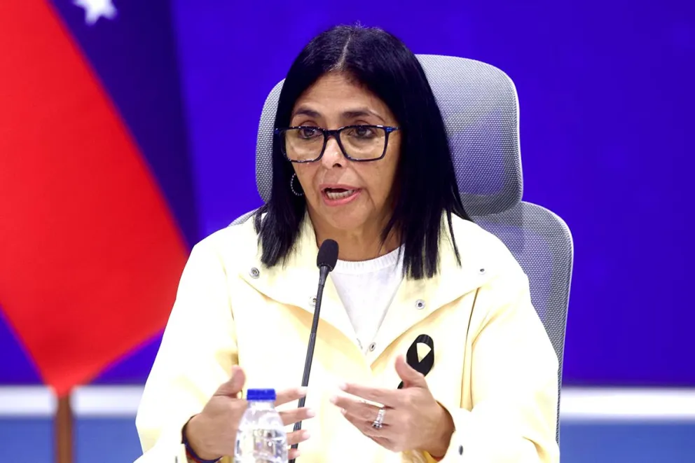 Foto de archivo de la presidenta encargada de Venezuela, Delcy Rodríguez. Foto: EFE