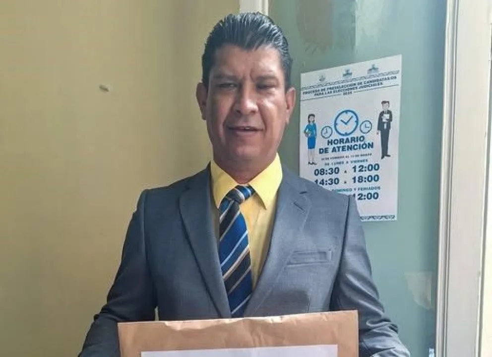 Charles Fernando Mejía Cardozo, cuando se postuló para magistrado. Foto: Senado