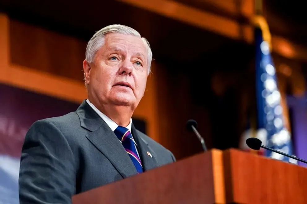 Fotografía de archivo del senador republicano estadounidense Lindsey Graham, en Washington (EE.UU.). Foto: EFE