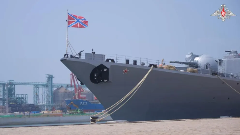 Imagen de archivo tomanda en Qingdao (China) el 6 de julio de 2026, cuando comenzaron los ejercicios navales conjuntos 'Interacción Marítima 2026' en aguas del mar Amarillo y del Pacífico. Foto: EFE/