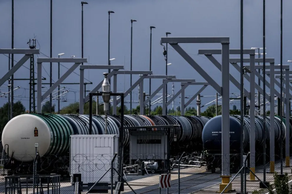 Vagones cisterna de petróleo en Alemania. Foto: EFE/