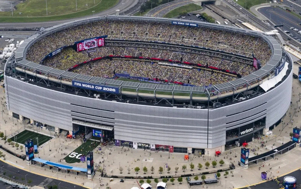 El estadio de Nueva Jersey, donde se jugará la gran final. Foto: MetLife Stadium.