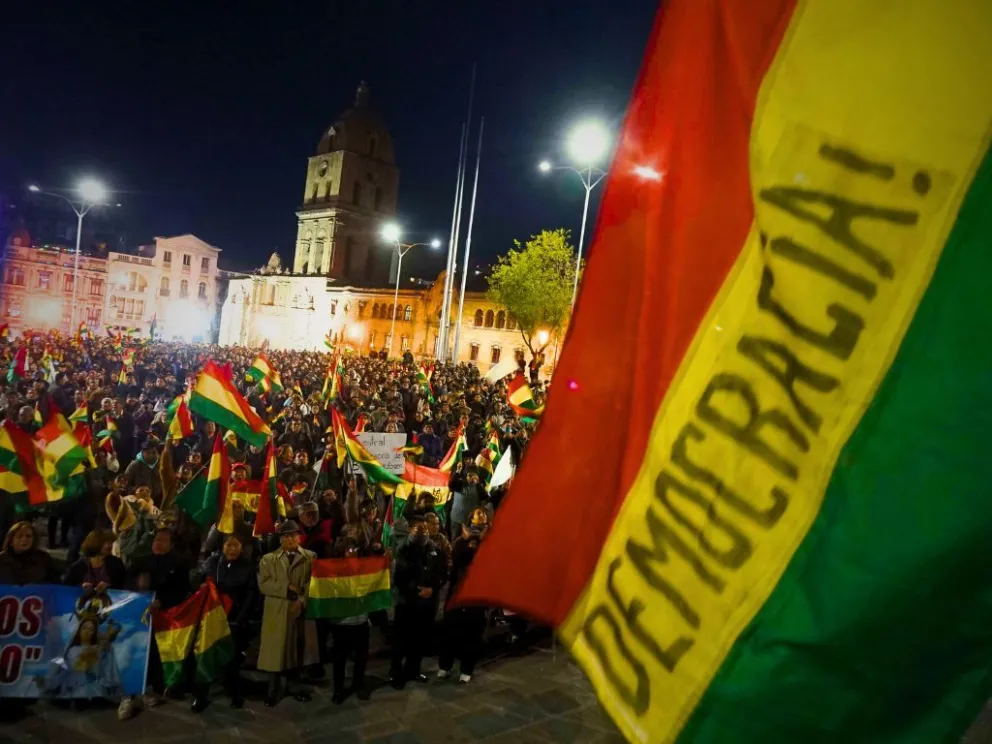 El cabildo del denominado comité multisectorial, realizado en el centro de La Paz el 9 de junio.  Foto: APG 